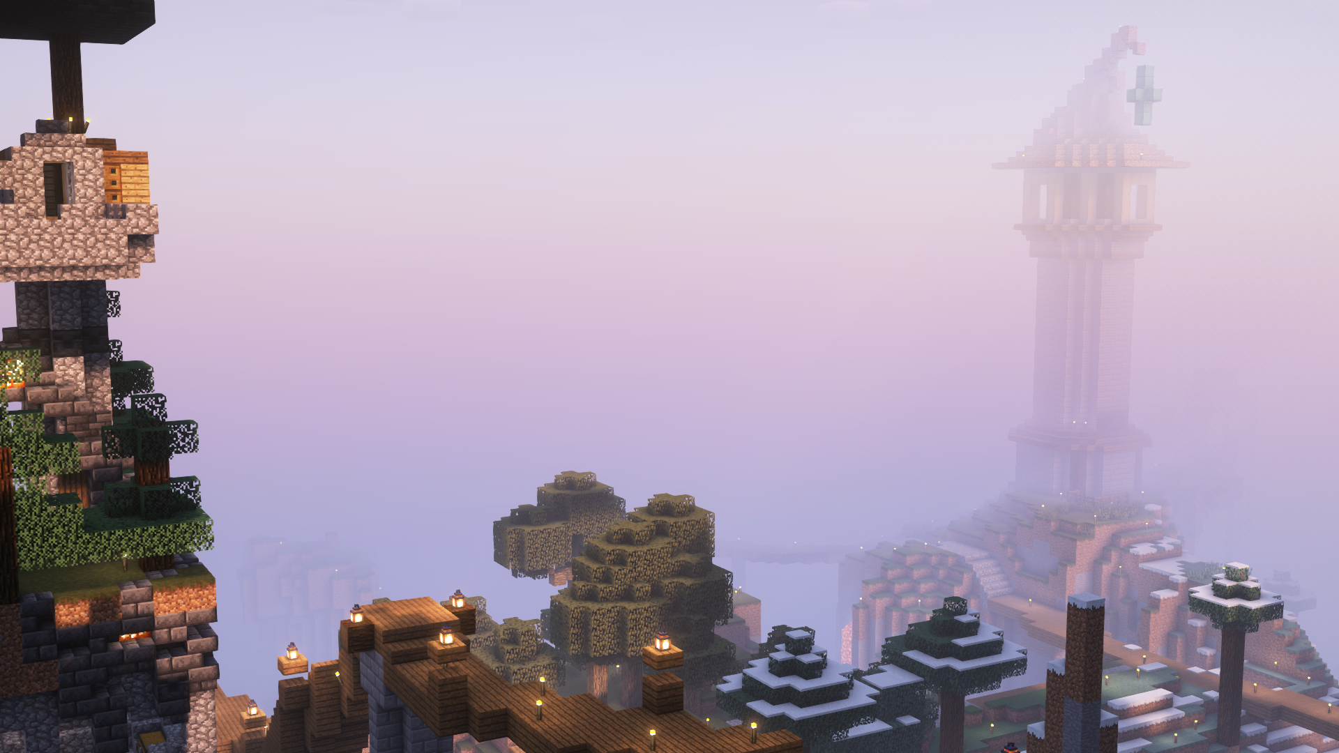 foggy wizard visible from spawn